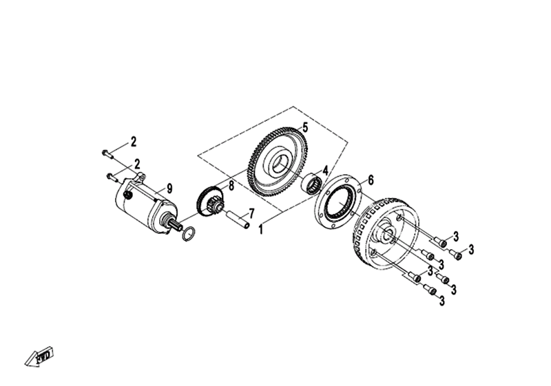 Ersatzteile Anlasser CFMOTO - CForce 450 ONE