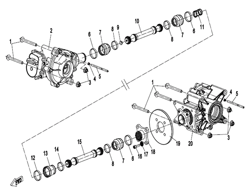 Ersatzteile Antriebssystem CFMOTO - CForce 450 ONE