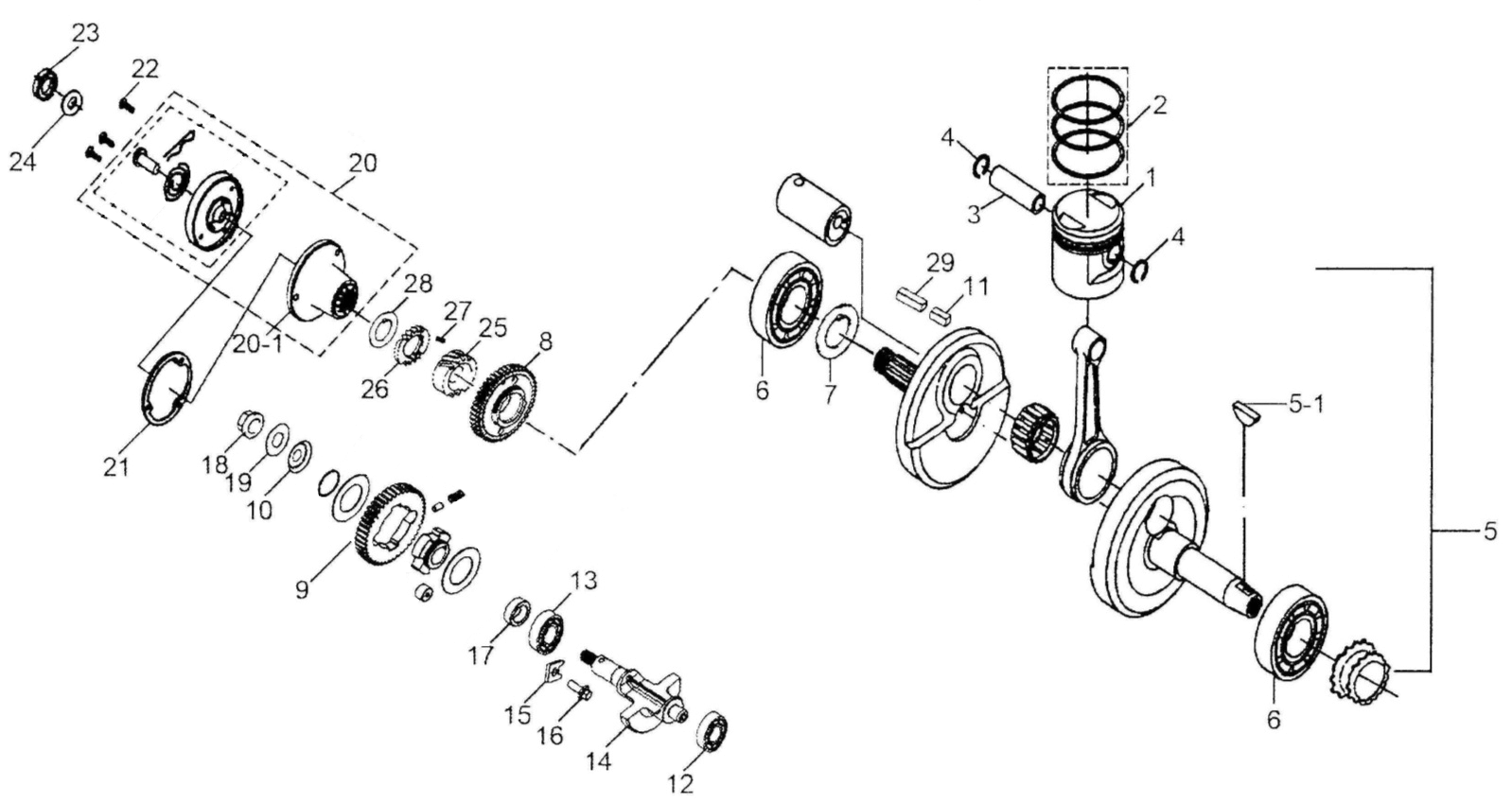 Brixton BX125 Kurbelwelle