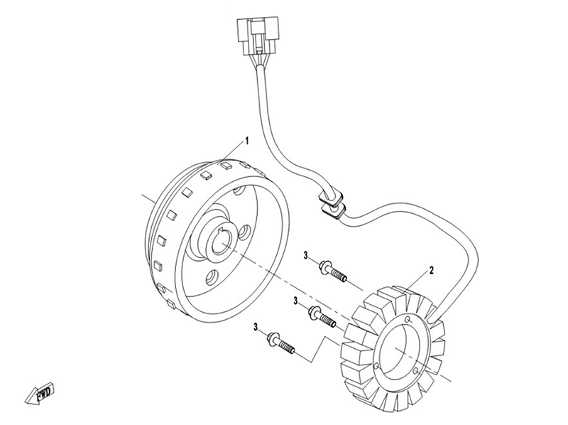 Ersatzteile Lichtmaschine CFMOTO - CForce 450 ONE