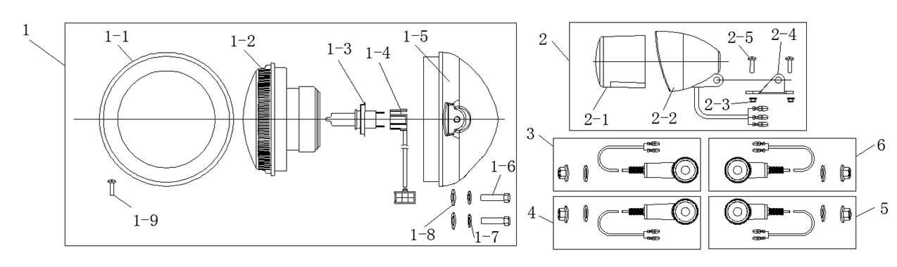 Ersatzteile Lichtsystem Brixton BX125 - Cromwell 125