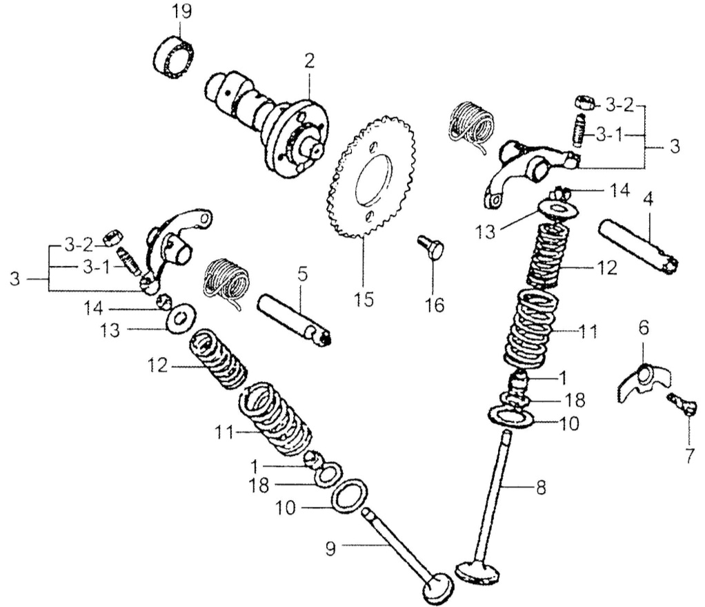 Ersatzteile Nockenwelle Brixton BX125 - Cromwell 125