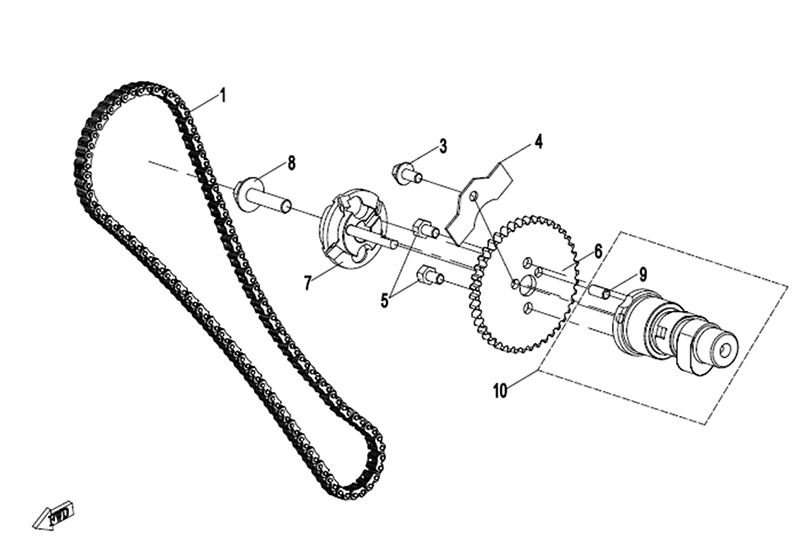 Ersatzteile Nockenwelle CFMOTO - CForce 450 ONE