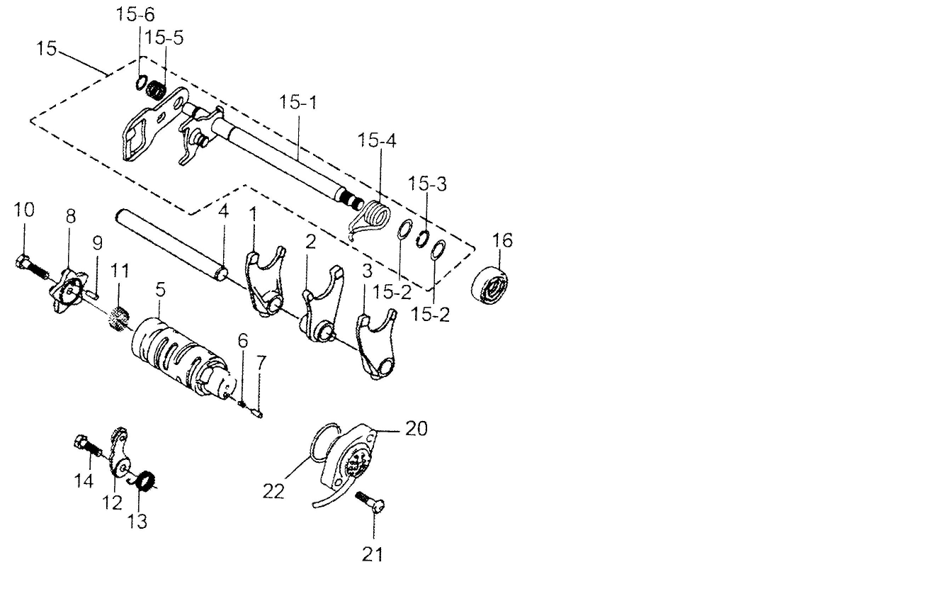 Ersatzteile Schaltung Brixton BX125 - Cromwell 125