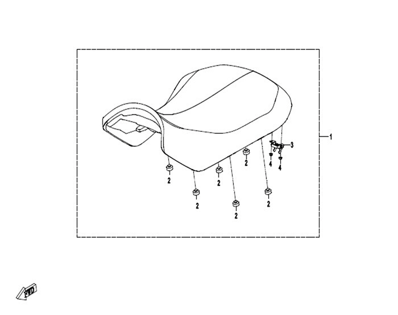 Ersatzteile Sitz CFMOTO - CForce 450 ONE