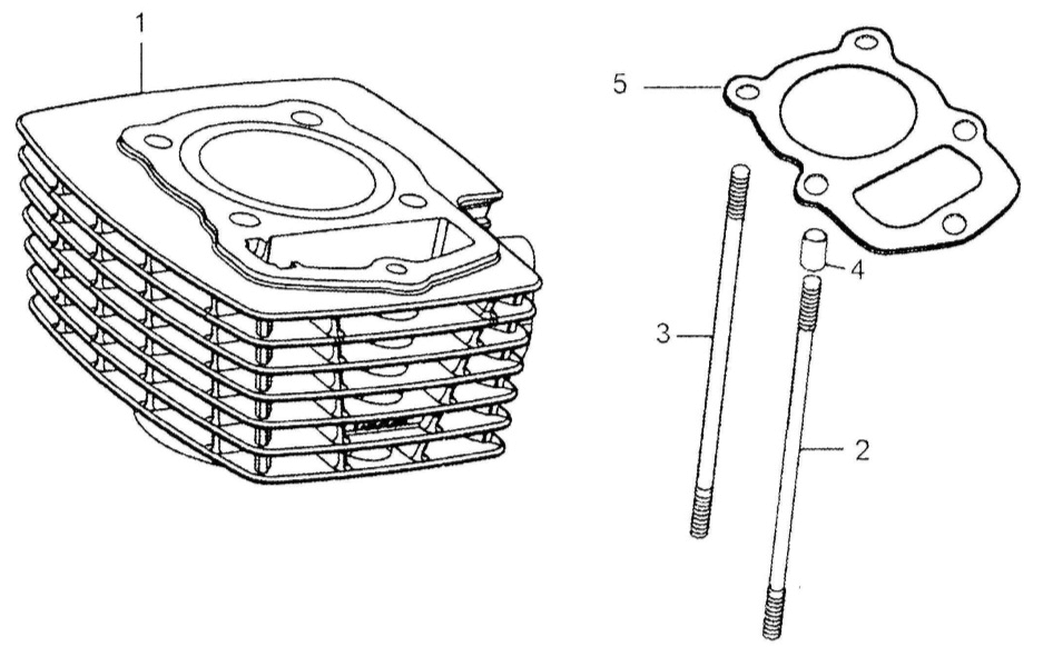 Brixton BX125 Zylinder