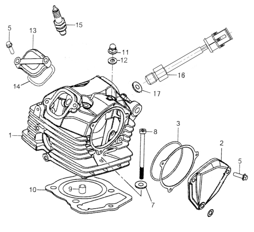 Brixton BX125 Zylinderkopf