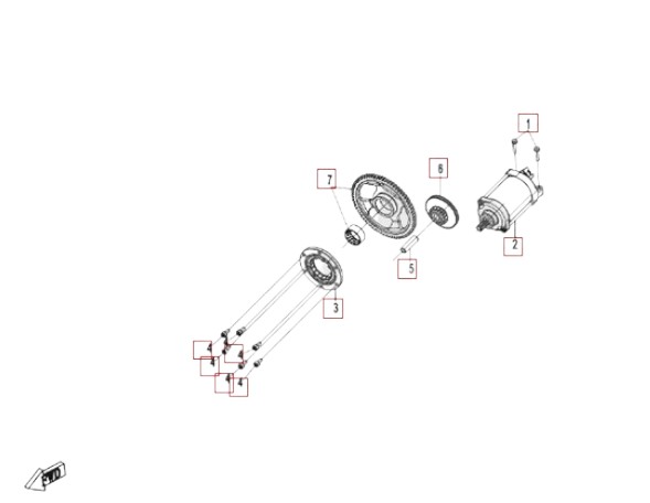 Anlasssystem - CFMoto 675 SR-R