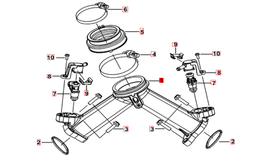 TGB Blade 1000 Ansaugbrücke