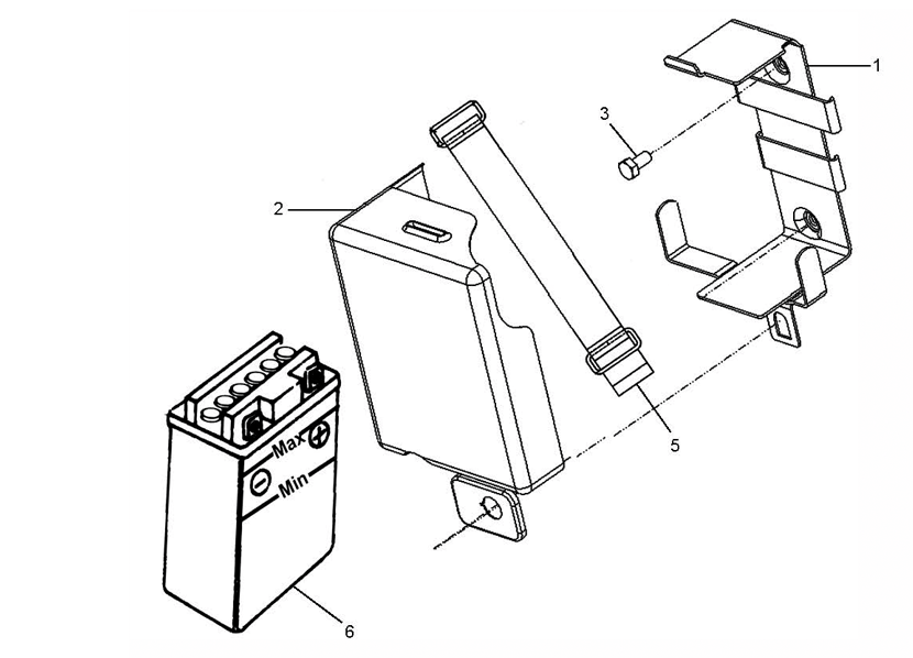 Royal Enfield Bullet Batteriekasten