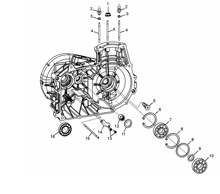 Royal Enfield Bullet Kurbelgehäuse links