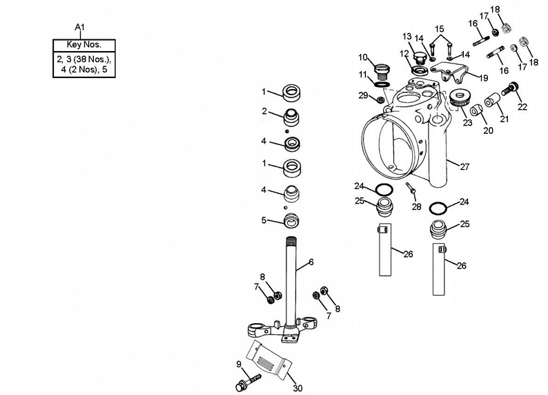 Royal Enfield Bullet Scheinwerferverkleidung