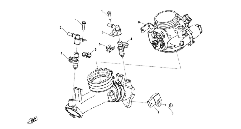 CFMoto CForce 1000 Einspritzsystem