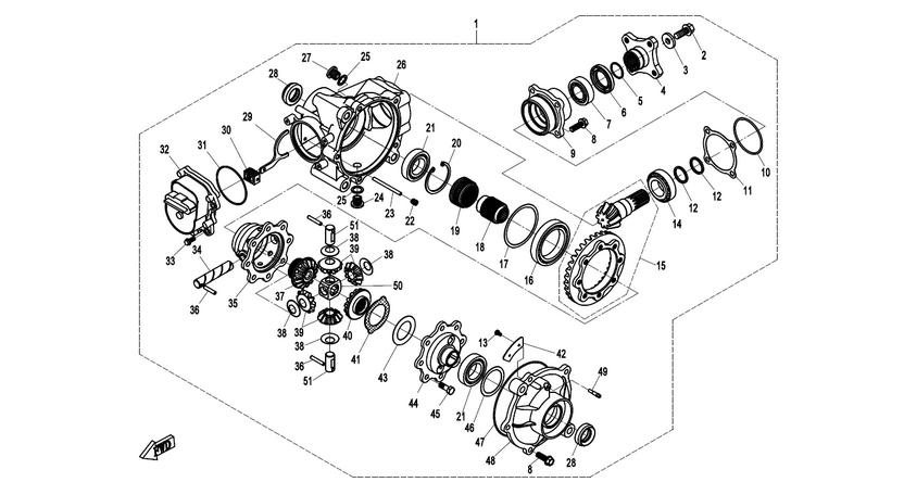 CFMoto CForce 520 Achse Vorne