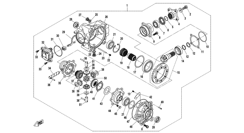 CFMoto CForce 850 Achse Vorne