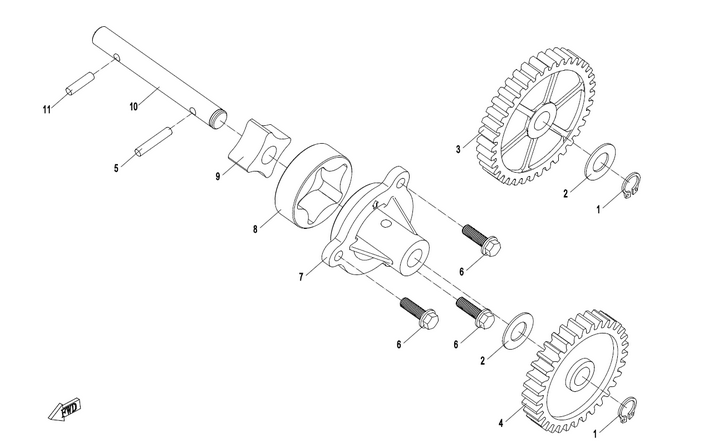 CForce 850 Ölpumpe CFMoto CForce 850 Ölpumpe