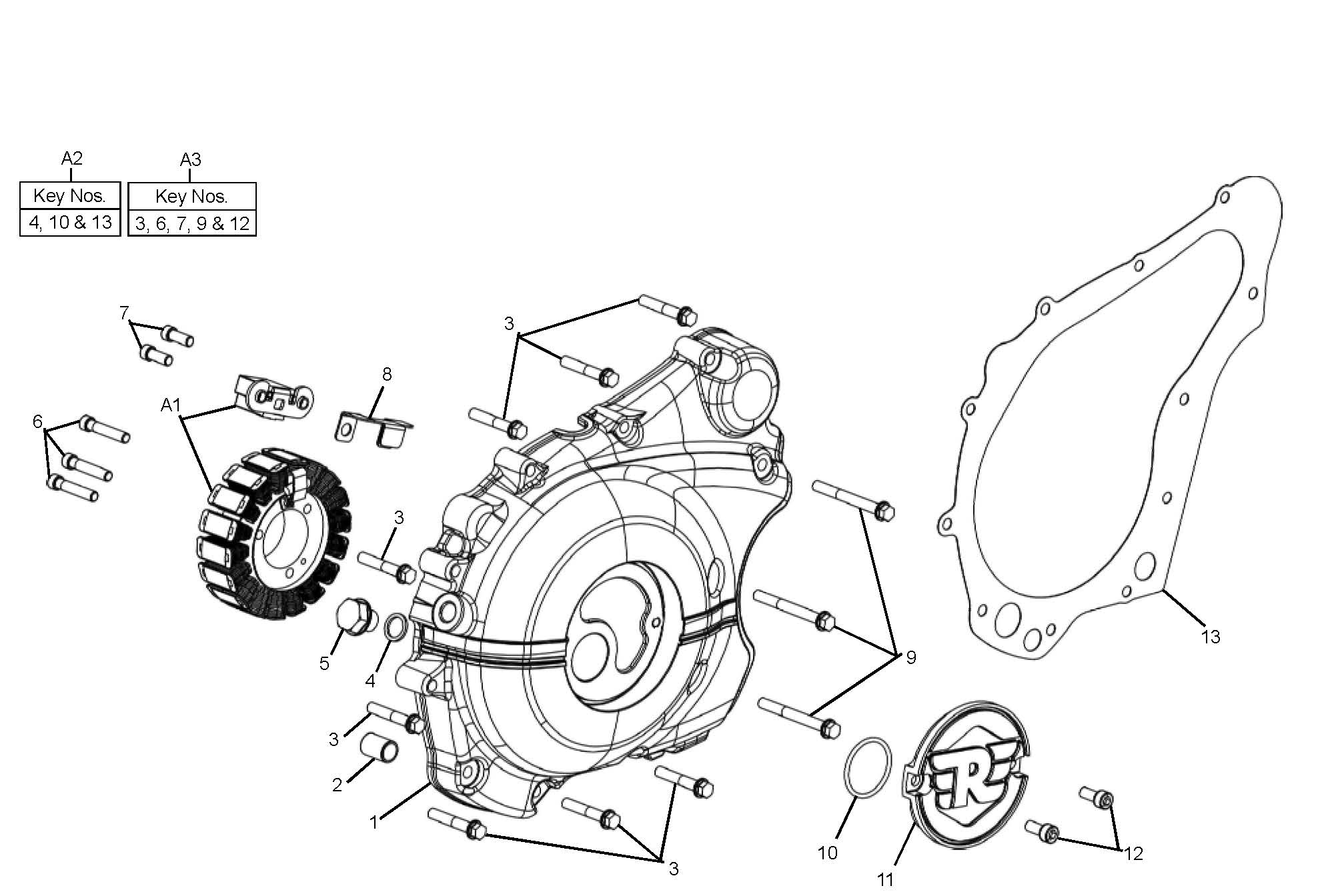 Royal Enfield Himalayan Motorabdeckung links