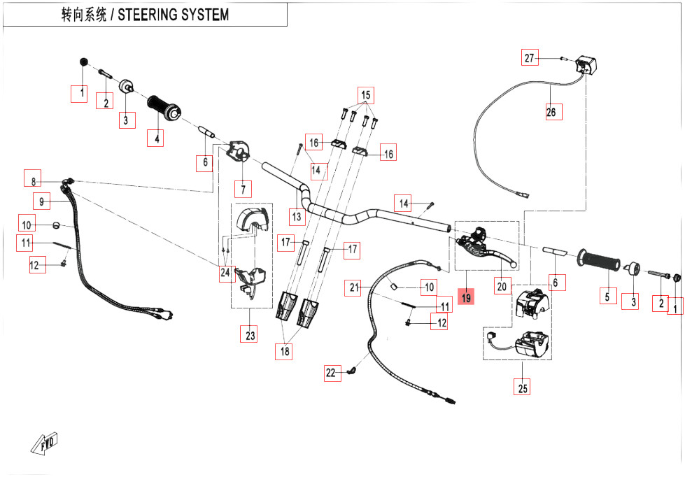 Lenker - CFMOTO 450 MT Euro5+