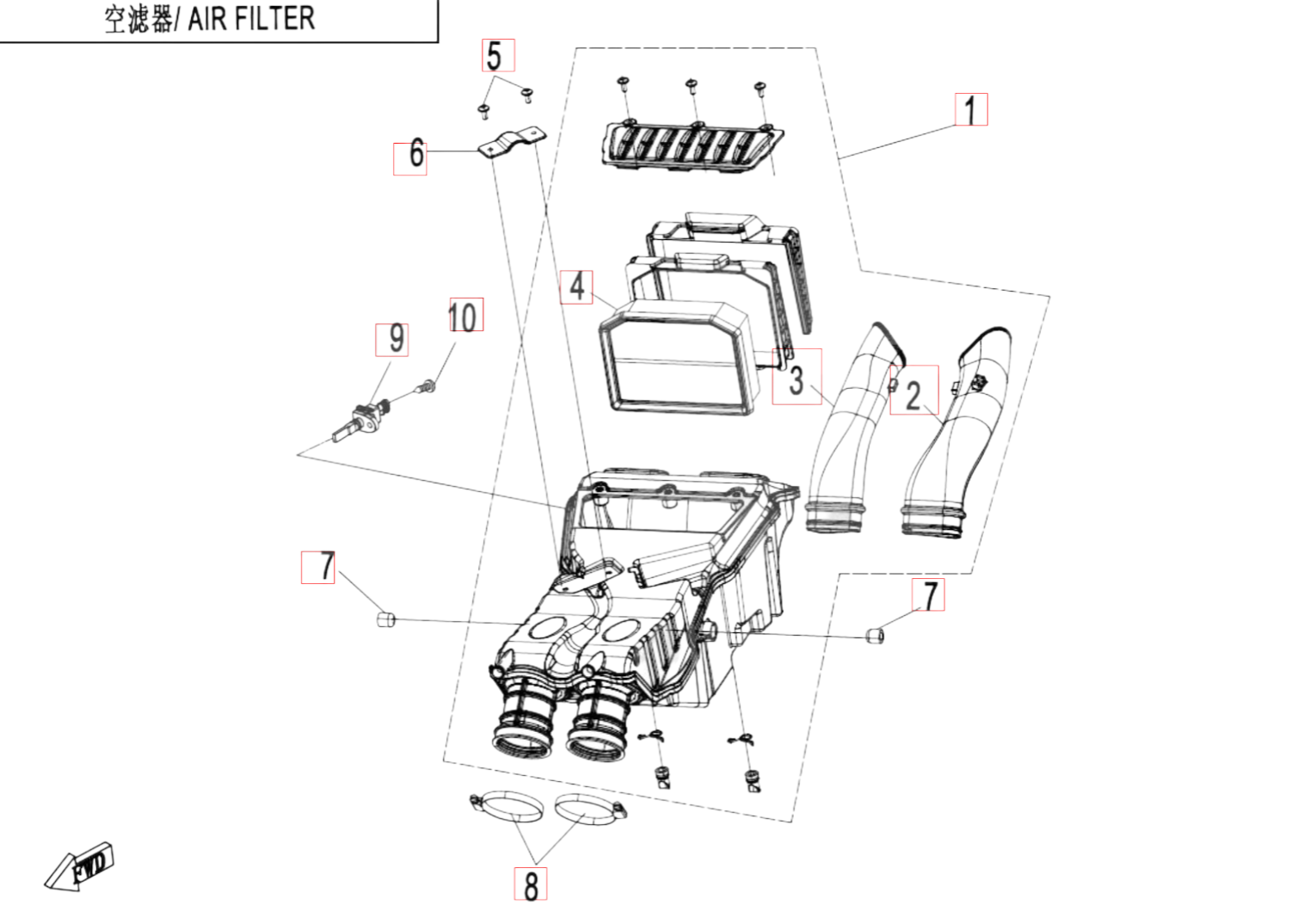 Luftfilter - CFMOTO 1000 MT-X