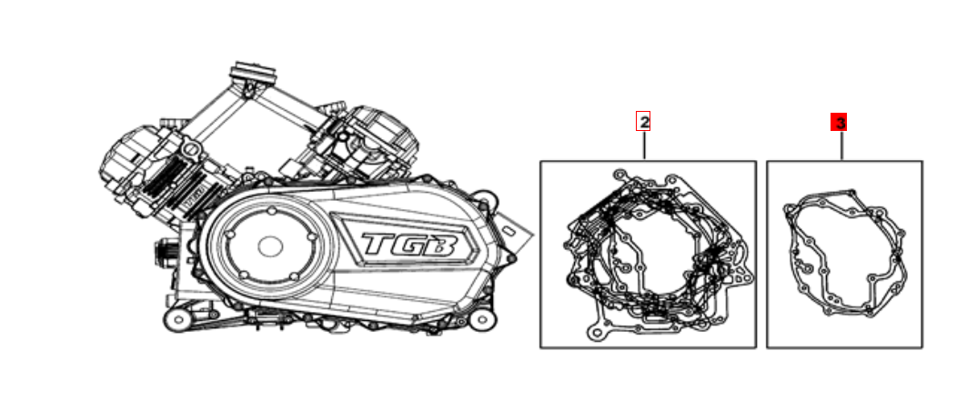 TGB Blade 1000 Motor Ersatzteile