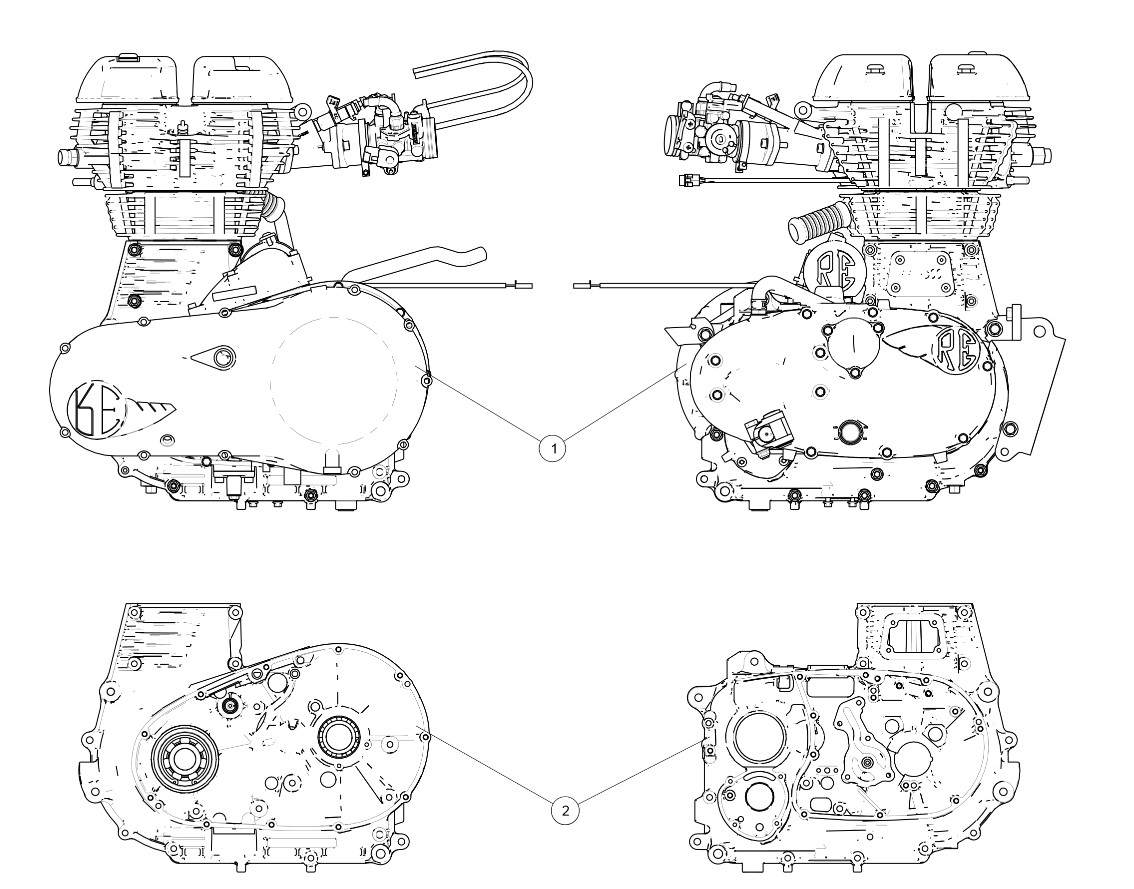 Bullet Trials Motor Royal Enfield Bullet Trials Motorersatzteile