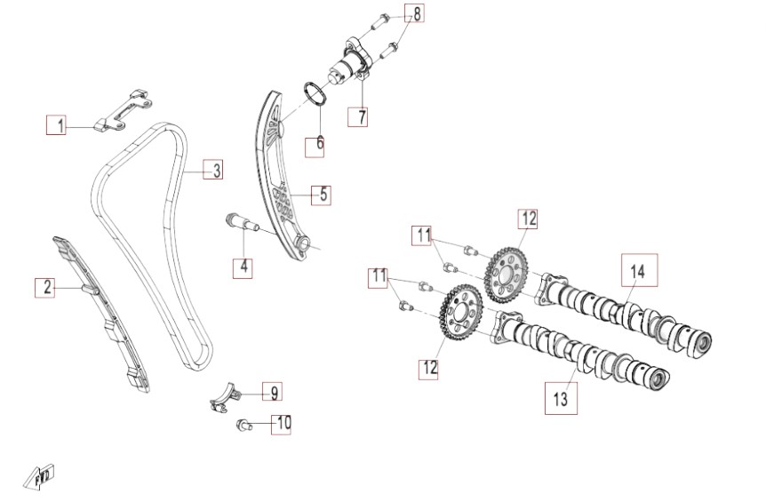 Nockenwelle - CFMOTO 675 SR-R