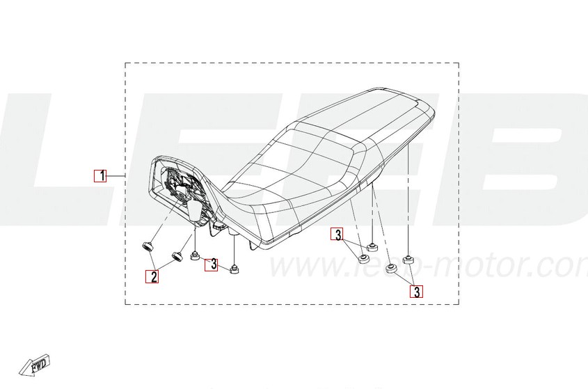 Sitz - CFMOTO 450 MT Euro5+