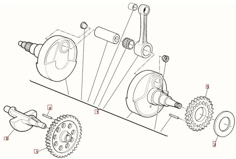 SWM SM500R E5 Kurbelwelle