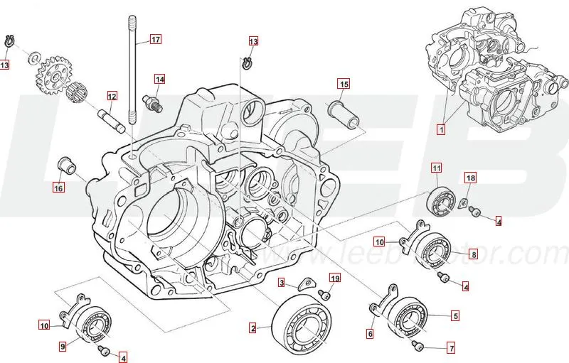 SWM SM500R E5  Motorgehäuse Rechts