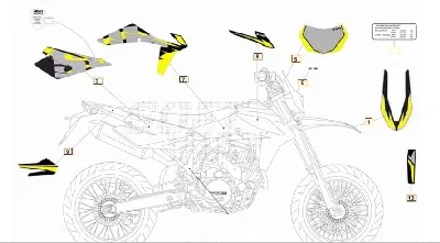 SM500R  Aufkleber