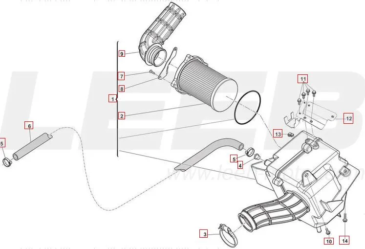 SWM SM500R Luftfilter