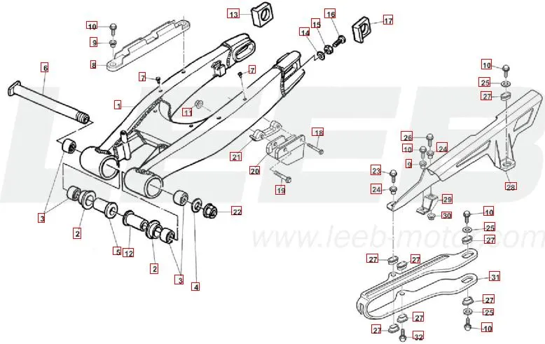 SWM SM500R Schwinge
