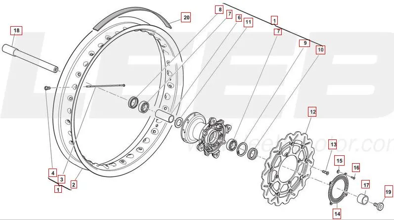 SWM SM500R  Vorderrad