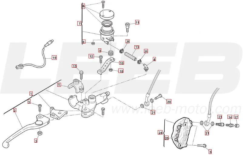 SWM SM500R  Vorderradbremse