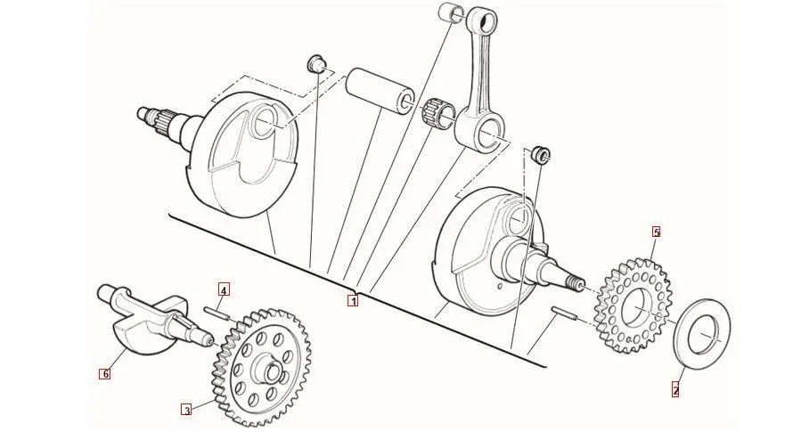 SWM SM500R Kurbelwelle