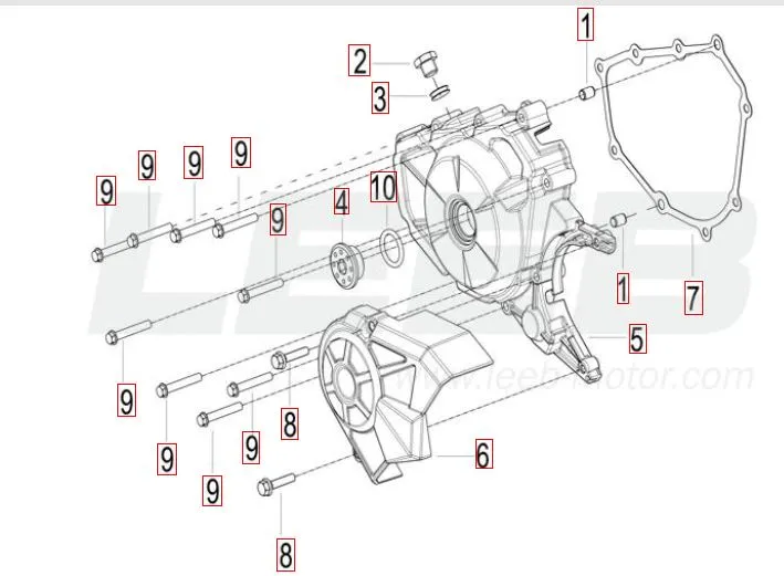 SRV 125 - Abdeckung links SRV 125 - Abdeckung links