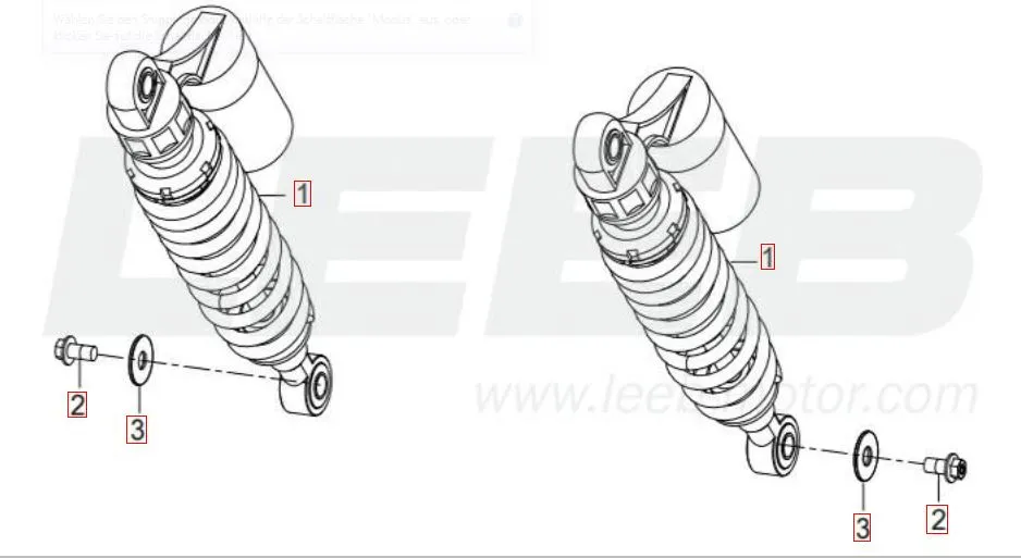 SRV 125 - Federbein hinten SRV 125 - Federbein hinten