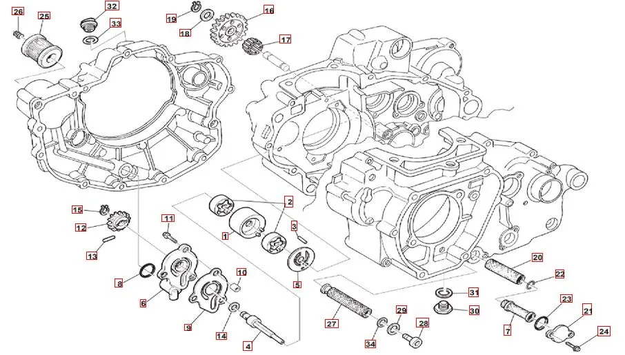 SWM RS 500 E4  Ölpumpe