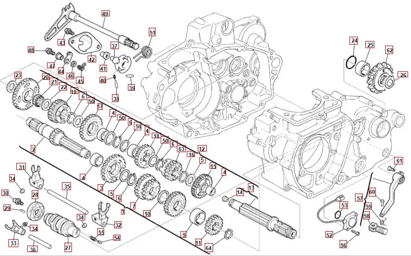 Getriebe SWM RS 500R E4 Getriebe