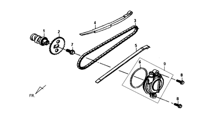 Sym Fiddle II 50 Nockenwelle