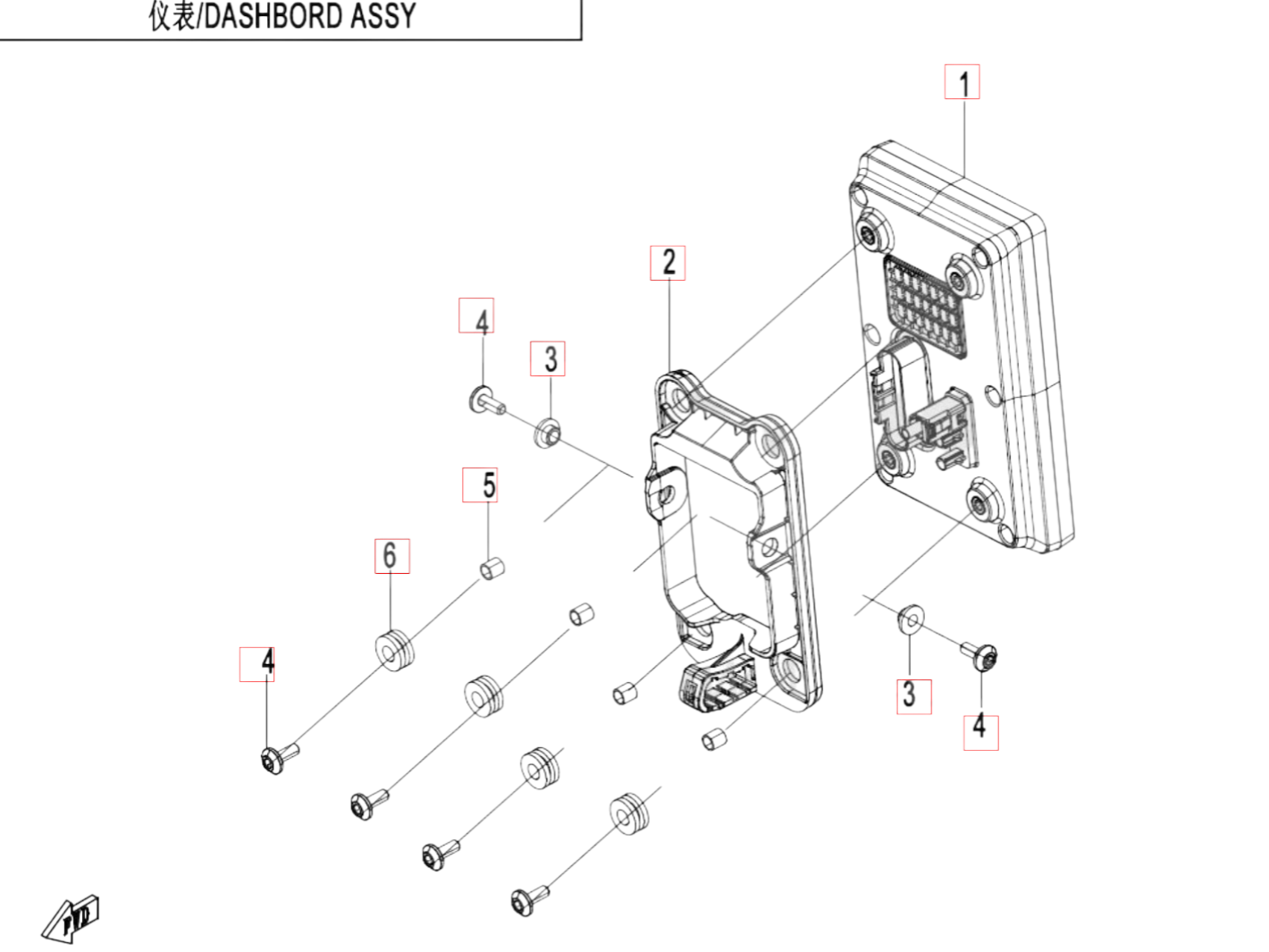 Tacho cfmoto Tacho - CFMOTO 1000 MT-X