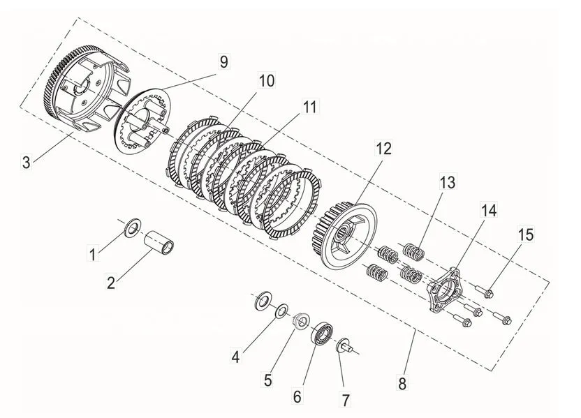 TNT 125 - Kupplung