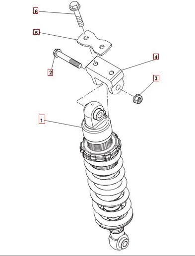 Stoßdämpfer SWM Varez 125 Stoßdämpfer