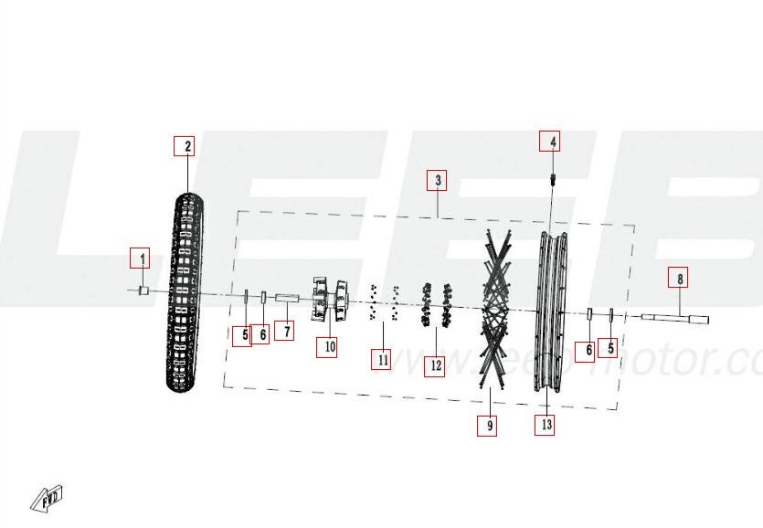 Vorderrad - CFMOTO 450 MT Euro5+