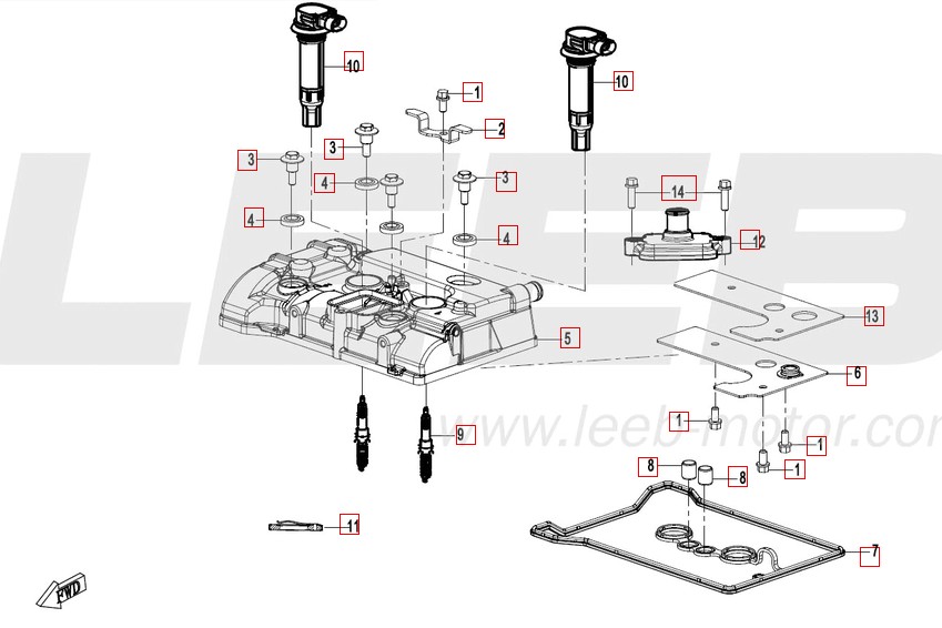 Zylinderkopfabdeckung - CFMOTO 450 MT