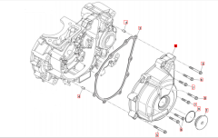 SWM Ace of Spades Motorgehäusedeckel links