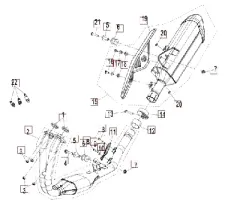 Auspuff - CFMOTO 450 MT Euro5