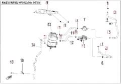 Belüftungssystem Kraftstoffanlage - CFMOTO 675SR-R Euro5+