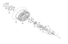 BN 125- Hinterrad, Bremsscheibe & Antriebskette