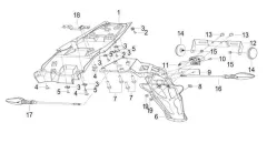 BN 125 - Kotflügel hinten & Blinker hinten